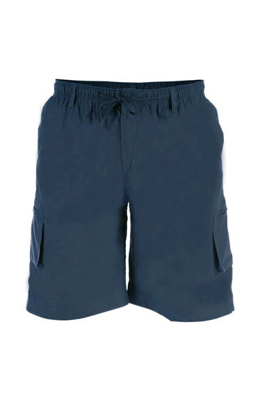 Duke Mens Nick-D555 Shaped Leg Cargo Shorts - Navy