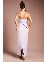 فستان كوست فاشن ستان بنفسجي ماكسي بقصة مستقيمة - 2