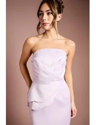 فستان كوست فاشن ستان بنفسجي ماكسي بقصة مستقيمة - 1