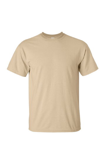 Gildan Mens Ultra Cotton Short Sleeve T-Shirt - Tan
