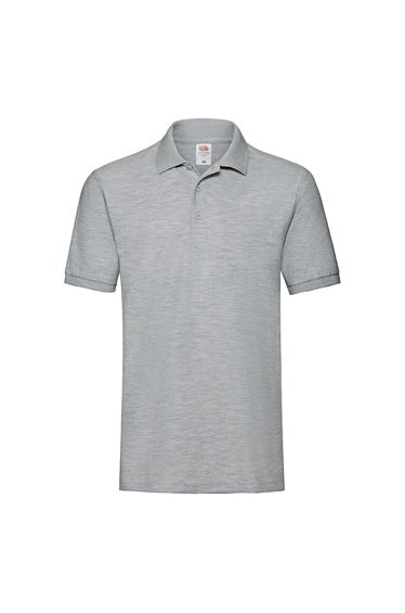 Fruit of the Loom Mens Premium Pique Polo Shirt - Amber Heather