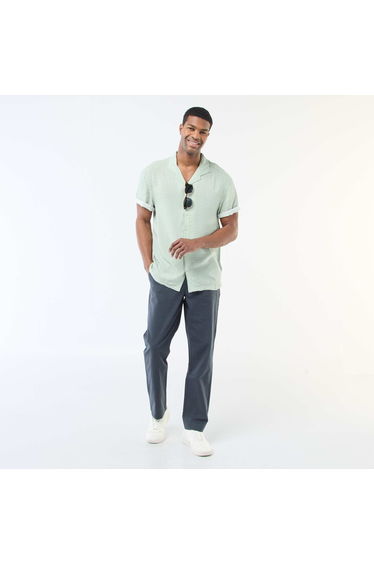 Solid Chino Pants - Regular Waist BLUE