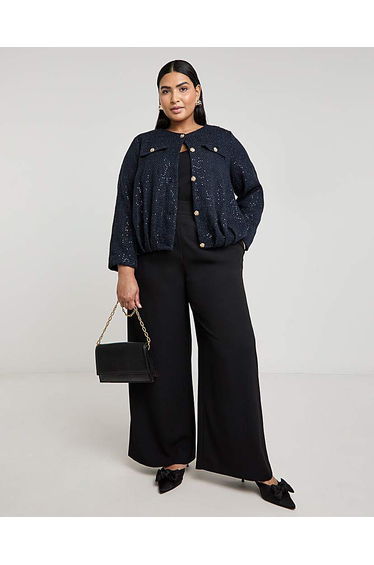 Joanna Hope Boucle Bomber Jacket