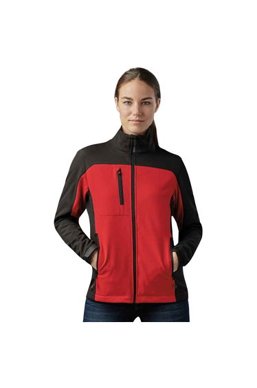 Stormtech Womens/Ladies Cascades Soft Shell Jacket - Bright Red/Black
