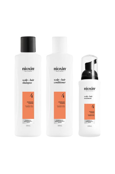 Nioxin Scalp + Hair Thickening System 4 for Coloured, Dry and Damaged