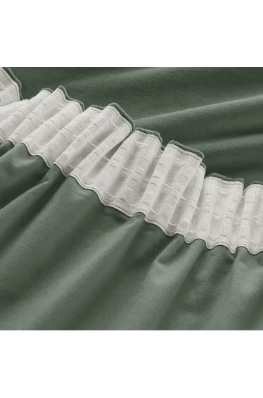 Velvet Gathered Braid Velvet Curtain