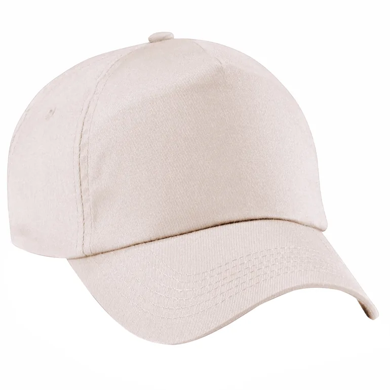 Beechfield Unisex Plain Original 5 Panel Baseball Cap - Sand