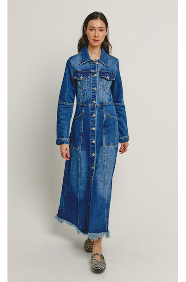 Dark Denim Maxi Dress