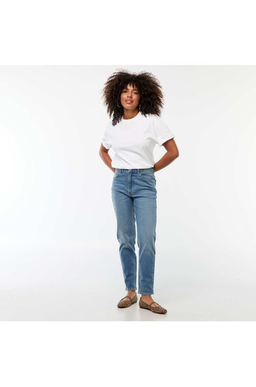 Mom-fit jeans - L30 BLUE