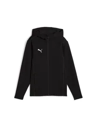 Boy's Puma Juniors TeamFINAL Casuals Hooded Jacket in Black