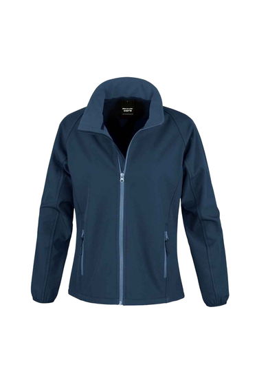 Result Womens/Ladies Core Printable Softshell Jacket - Navy