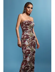 Locia Sleeveless Sequins Maxi Dress - 2