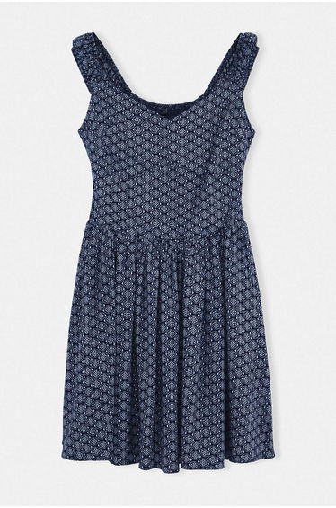 Teen Blue-Multicolor Gipeli Short / Mini Woven Dress
