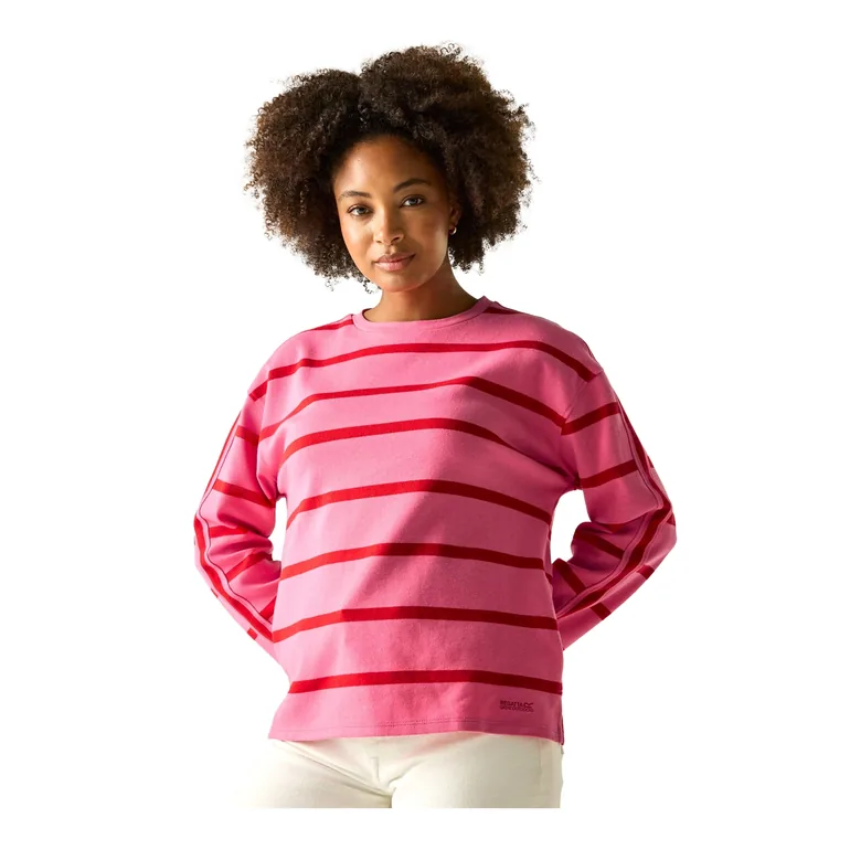 Regatta Womens/Ladies Avira Sweatshirt - Pink Lemonade/Red