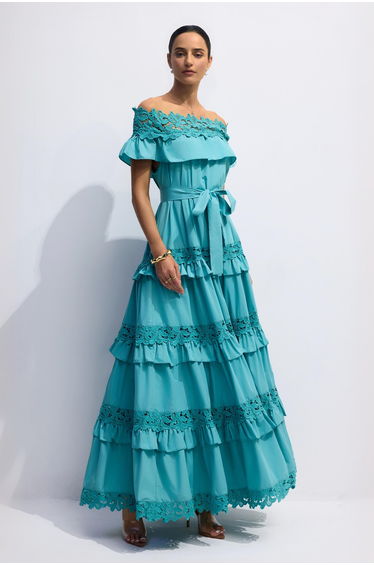 Beth Off Shoulder Tiered Maxi Dress