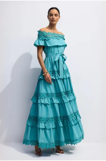 Beth Off Shoulder Tiered Maxi Dress