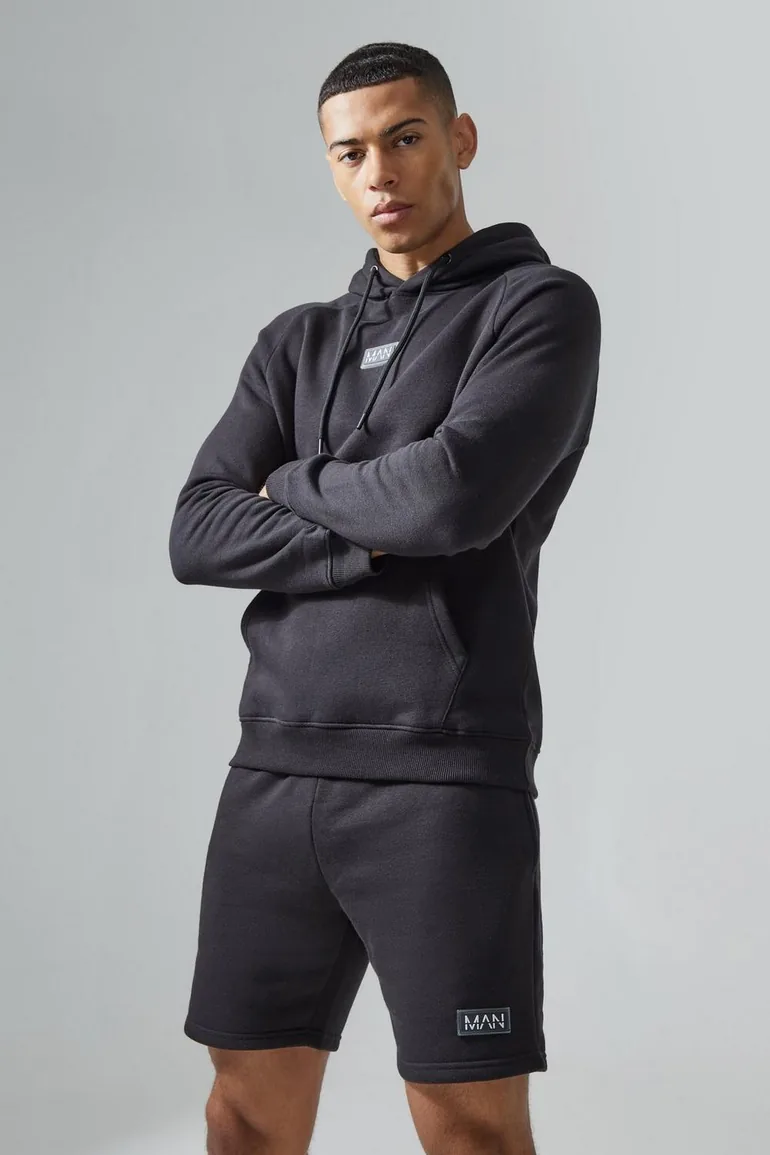 Man Active Gym Training Hoodie & Short Set - 2