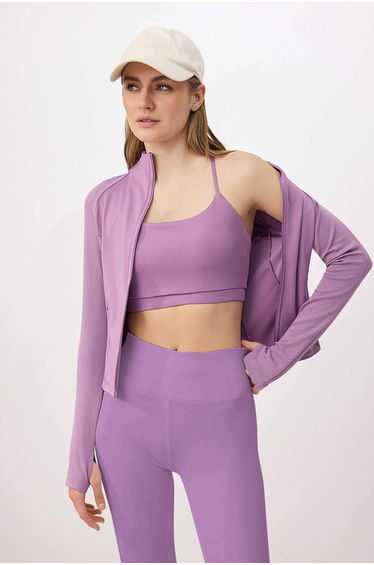 Lila Dalgız/Scuba Covered Sports Bra