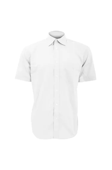 Kustom Kit Mens Short Sleeve Business Shirt - White