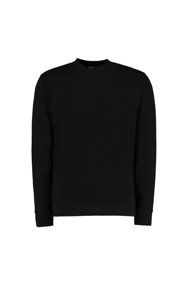 Kustom Kit Mens Klassic Knitted Sweatshirt - Black