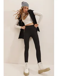 Leggings - Black - High Waist