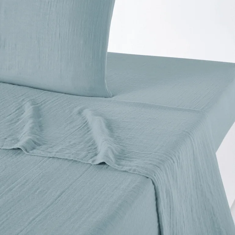 شرشف سرير قطن موسلين سادة