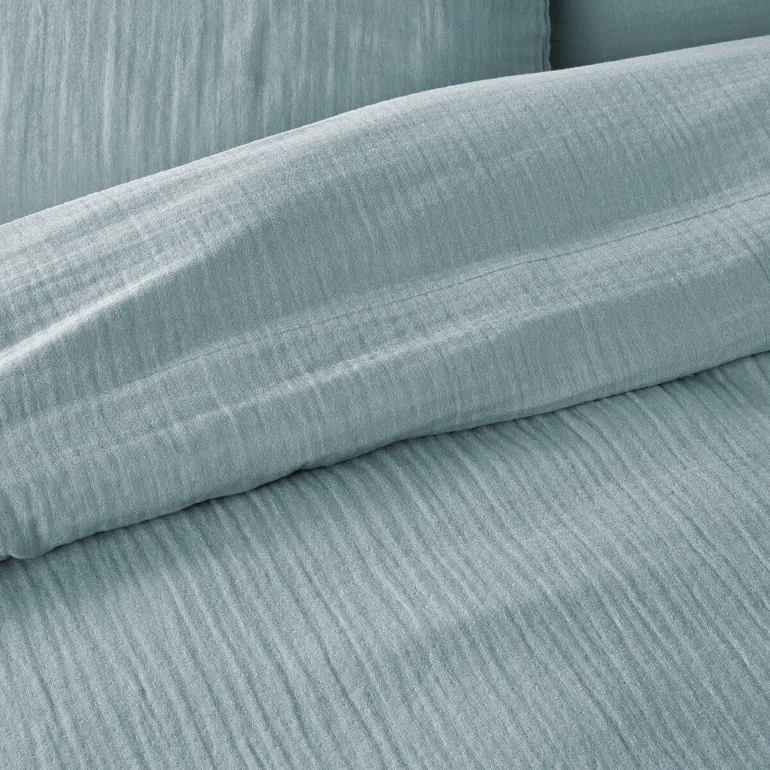 شرشف سرير قطن موسلين سادة - 2