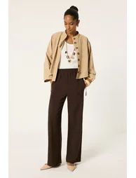 RIBBED CREPE TROUSERS - 3