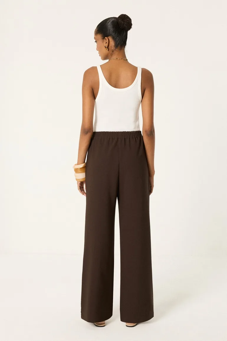 RIBBED CREPE TROUSERS - 4