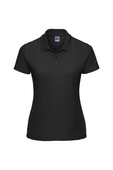 Russell Womens/Ladies Classic Plain Polycotton Polo Shirt - Black