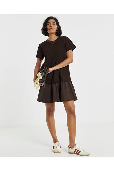 Cord Hybrid T-Shirt Dress
