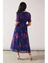 Petite Printed Chiffon Dress - 2