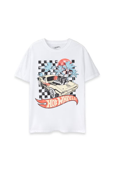 Hot Wheels Mens Sunset T-Shirt - White