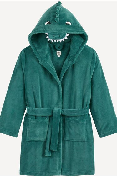 Fleece Hooded Bathrobe