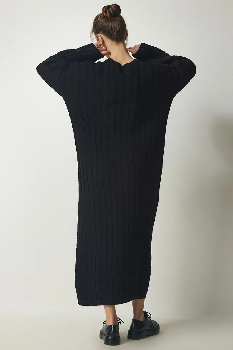 knit flared dress Cable Knit Flare Sweater Dress – Authenticity
