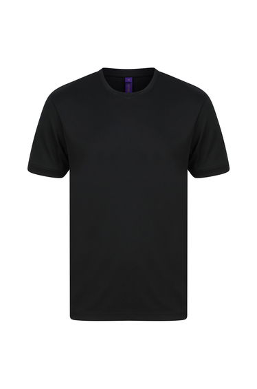 Henbury Mens HiCool Performance T-Shirt - Black