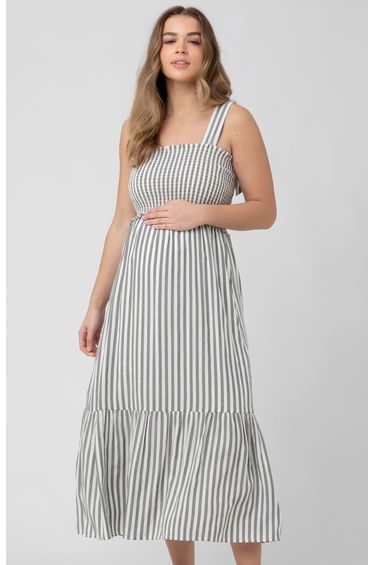 Ollie Smocked Maternity Dress