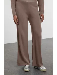 Mink Stand Collar Knitwear Bottom-Top Set - 3