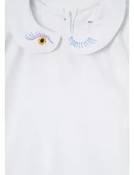 Heidi White Peter Pan Collar Tee - 6