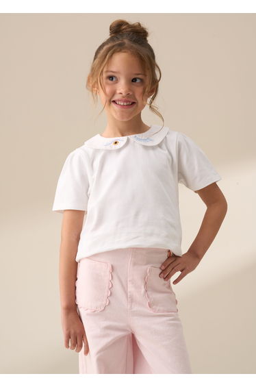 Heidi White Peter Pan Collar Tee