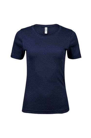 Tee Jays Womens/Ladies Interlock T-Shirt - Navy