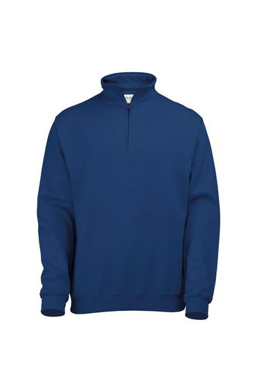 Awdis Mens Sophomore Zip Neck Sweatshirt - New French Navy