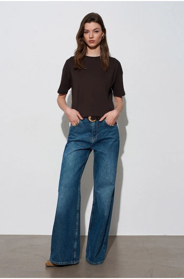 DILVIN Women's Cotton Crew Neck T-Shirt