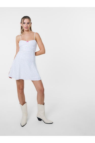 Ruched Skater Dress
