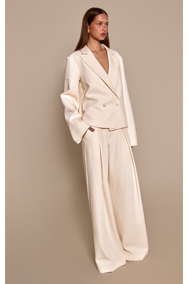Almond Tailored Boxy Blazer