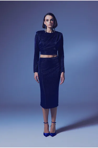 Shiny Pencil Skirt