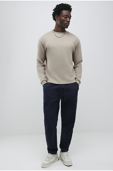 Navy Pull On Joggers