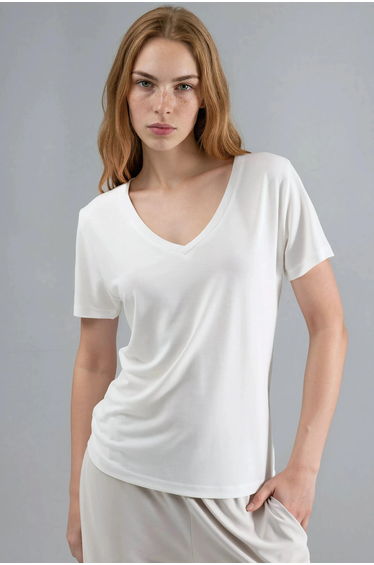 BUSEM V-Neck Short Sleeve Modal T-shirt
