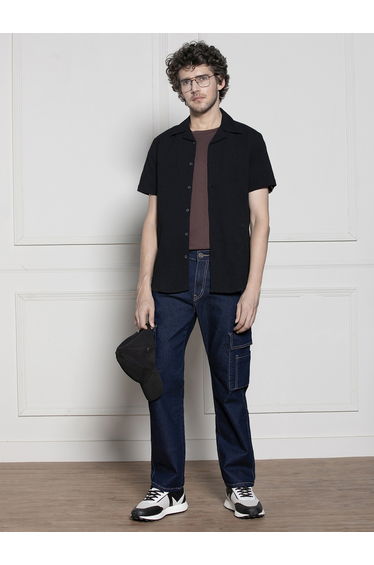 Relaxed Fit Cargo Jeans