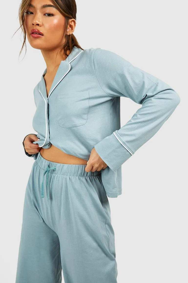 Wide Leg Tie Waist Lounge Trouser - 3